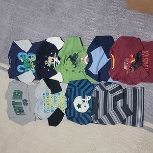 9pcs bundle toddler longsleeves (12m)